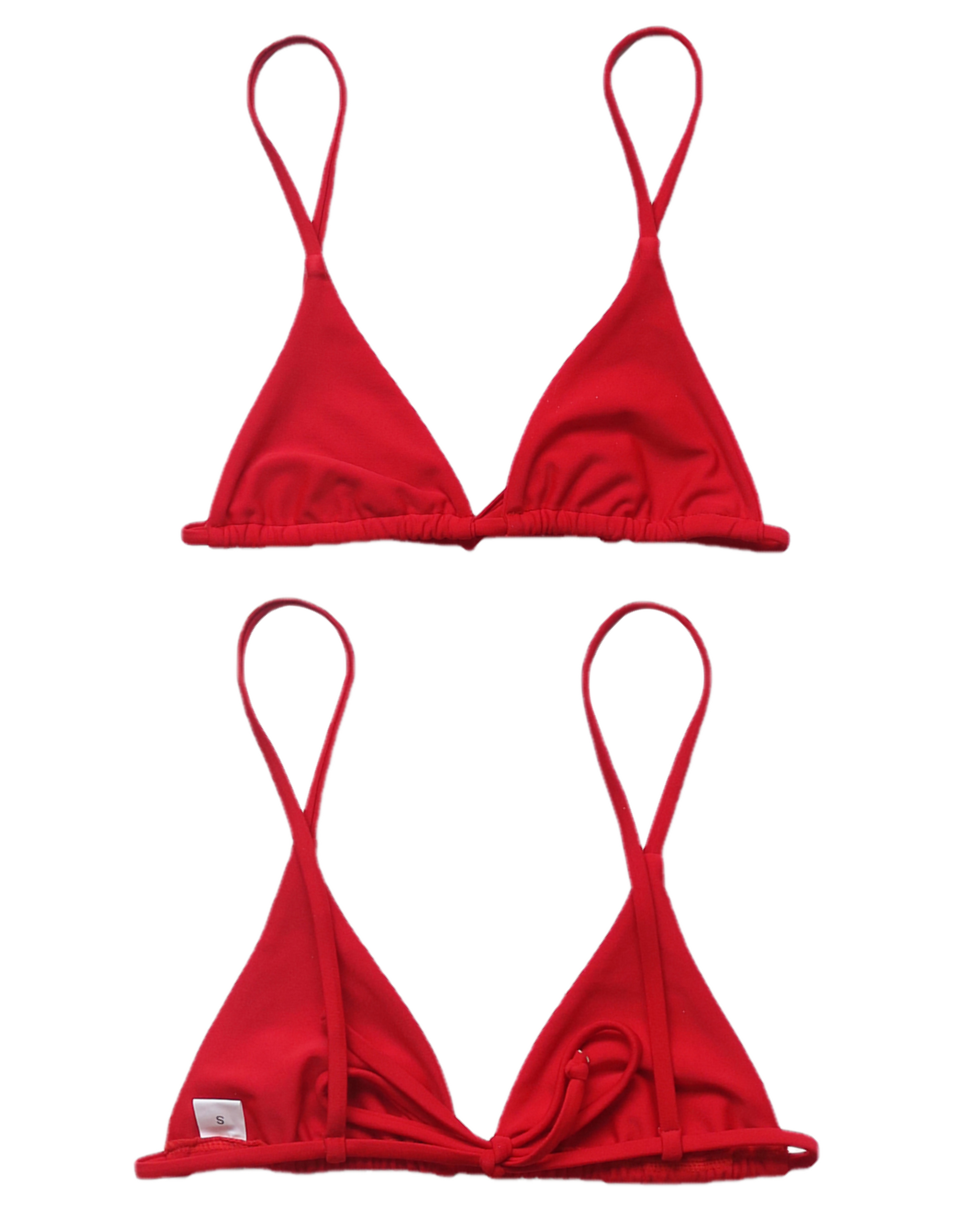 Terry Bikini Top - Cherry